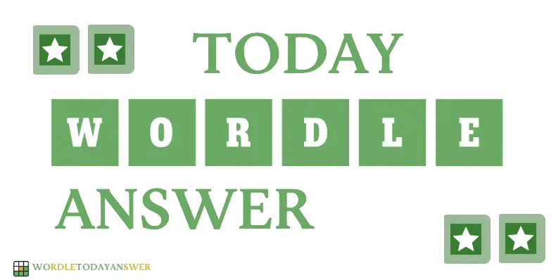 Wordle answer today 